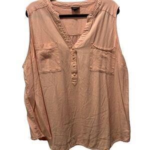 Torrid Peach Sleeveless Blouse